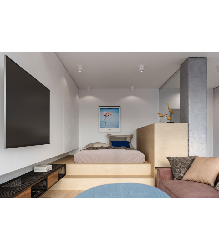 Surface Mounted Downlights Round Flush Light White GU10-7