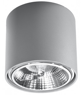Surface Mounted Downlights Round Flush Light Grey GU10-1
