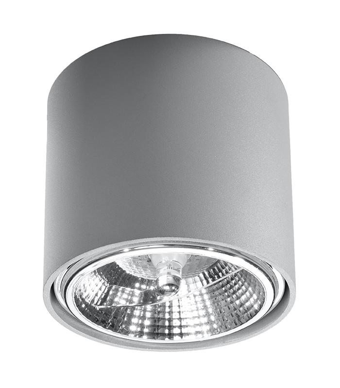 Surface Mounted Downlights Round Flush Light Grey GU10-1