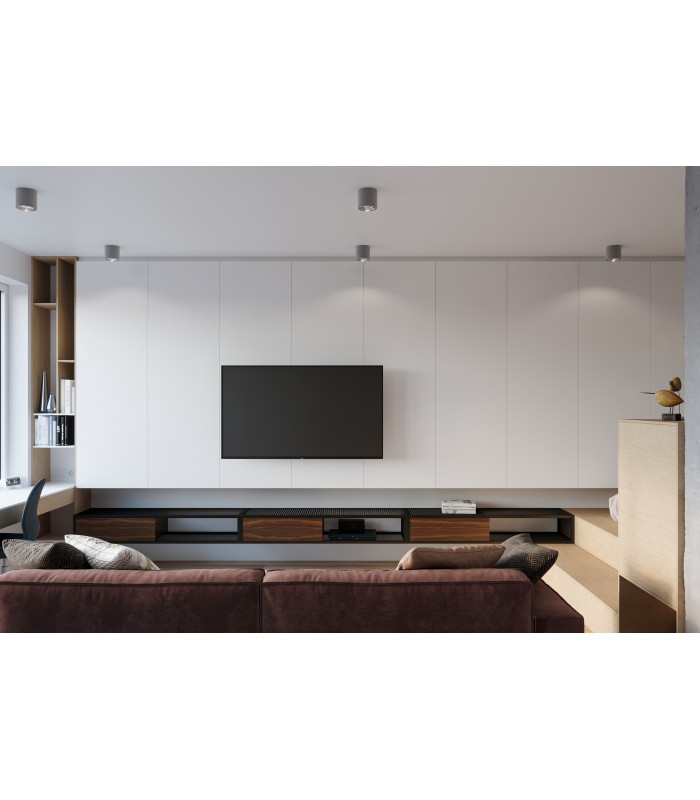 Surface Mounted Downlights Round Flush Light Grey GU10-6