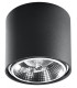 Surface Mounted Downlights Round Flush Light Black GU10-1