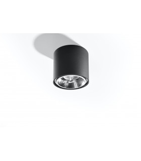 Surface Mounted Downlights Round Flush Light Black GU10-2