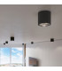 Surface Mounted Downlights Round Flush Light Black GU10