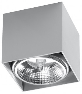 Surface Mounted Downlights Square Flush Light Grey GU10-1