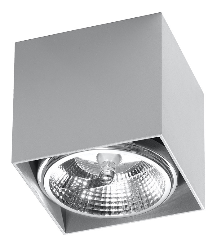 Surface Mounted Downlights Square Flush Light Grey GU10-1
