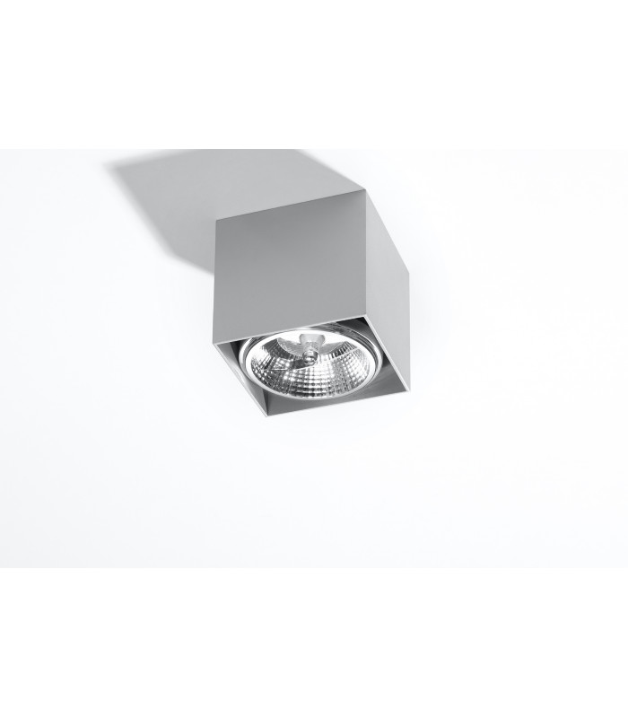 Surface Mounted Downlights Square Flush Light Grey GU10-2