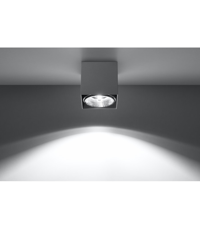 Surface Mounted Downlights Square Flush Light Grey GU10-3