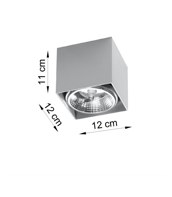 Surface Mounted Downlights Square Flush Light Grey GU10-4Surface Mounted Downlights Square Flush Light Grey GU10-5