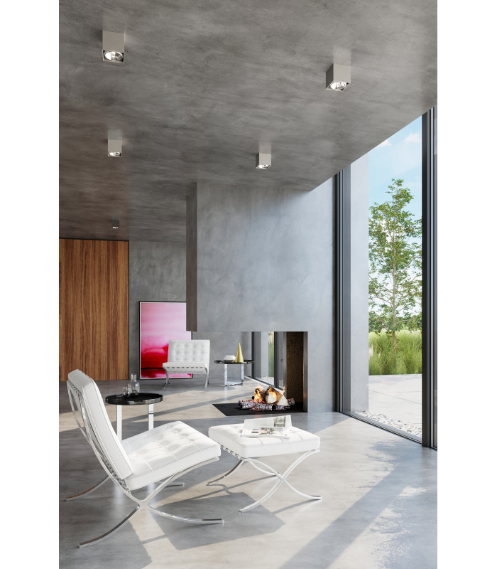 Surface Mounted Downlights Square Flush Light Grey GU10-7