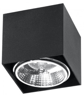 Surface Mounted Downlights Square Flush Light Black GU10-1