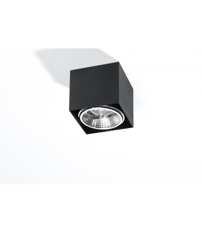 Surface Mounted Downlights Square Flush Light Black GU10-2