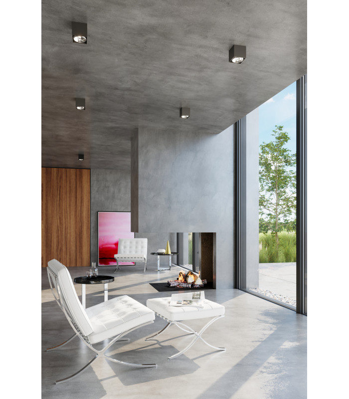 Surface Mounted Downlights Square Flush Light Black GU10-7
