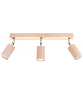 Spotlight Bars Flush Light Natural Wood GU10-1