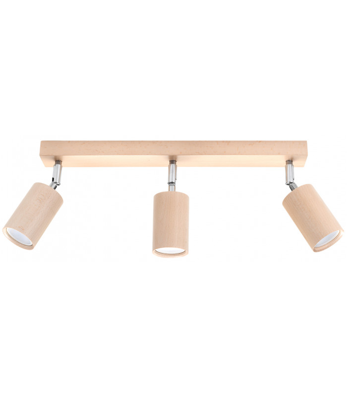 Spotlight Bars Flush Light Natural Wood GU10-1