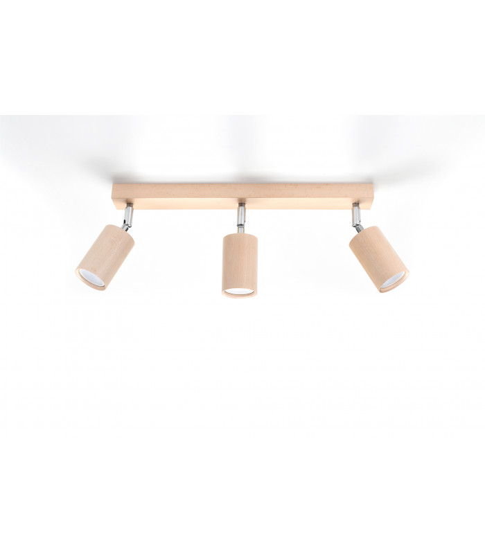 Spotlight Bars Flush Light Natural Wood GU10-2