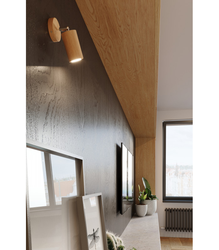 Spotlight Bars Flush Light Natural Wood GU10-6