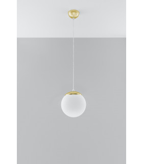 Globe Pendant Light White Gold E27-2
