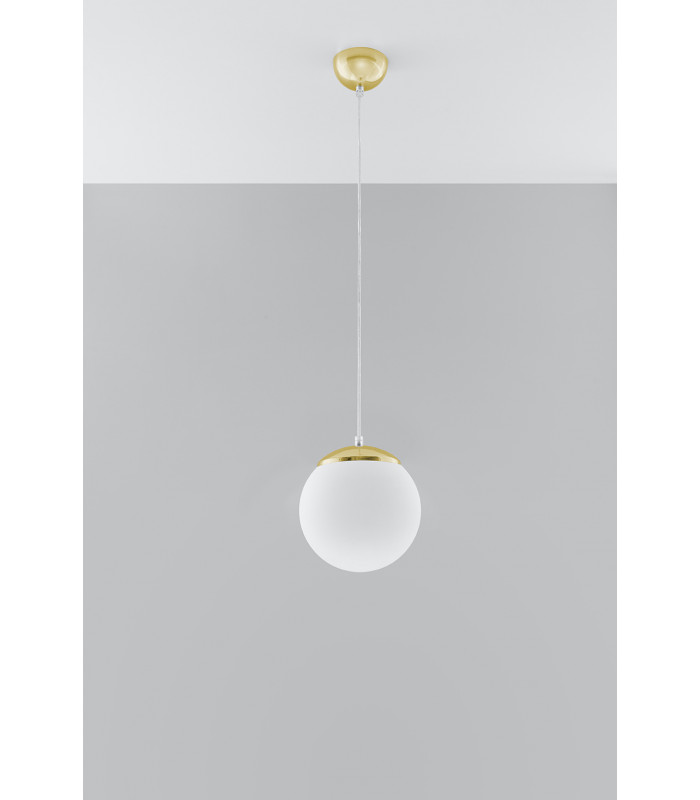 Globe Pendant Light White Gold E27-2