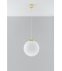 Globe Pendant Light White Gold E27-2
