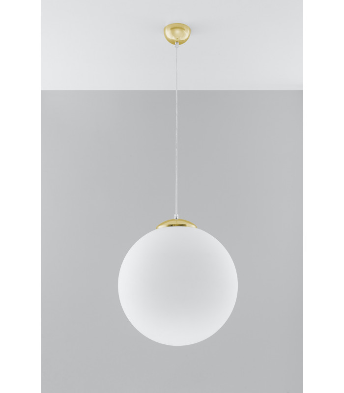 Globe Pendant Light White Gold E27-2