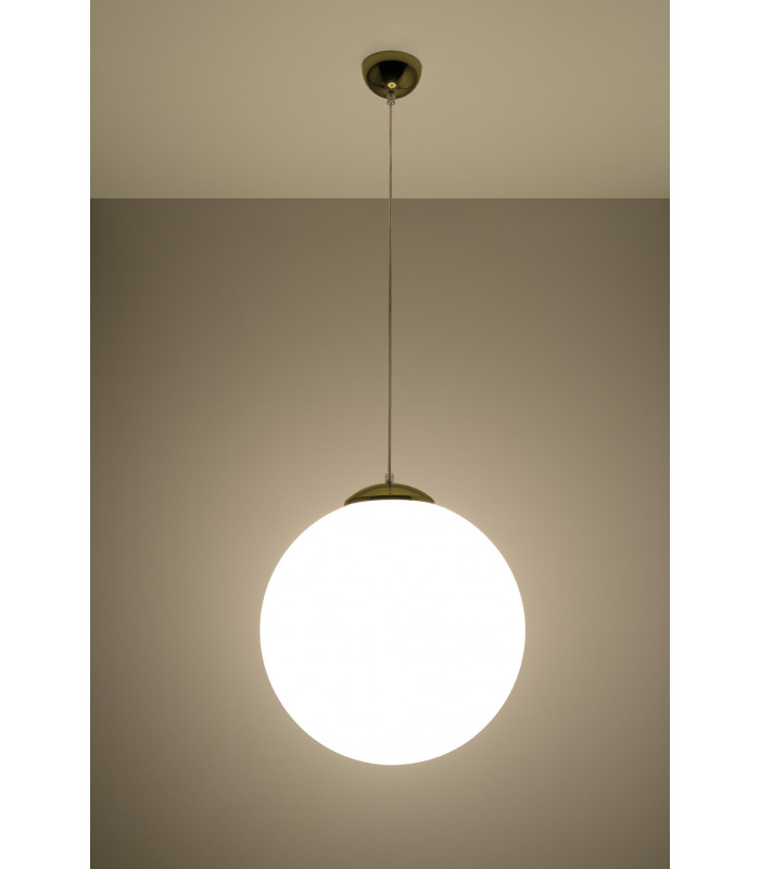 Globe Pendant Light White Gold E27-3