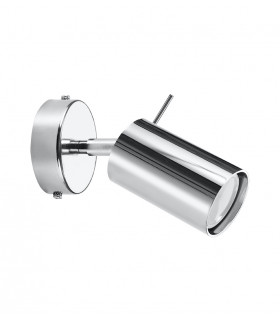 Single Spotlight Flush Light Chrome GU10-1