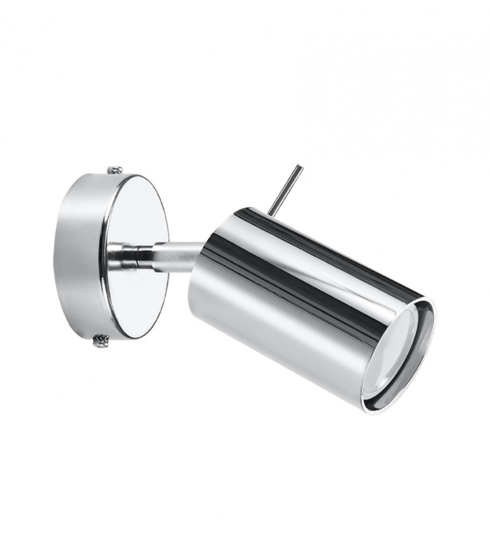 Single Spotlight Flush Light Chrome GU10-1