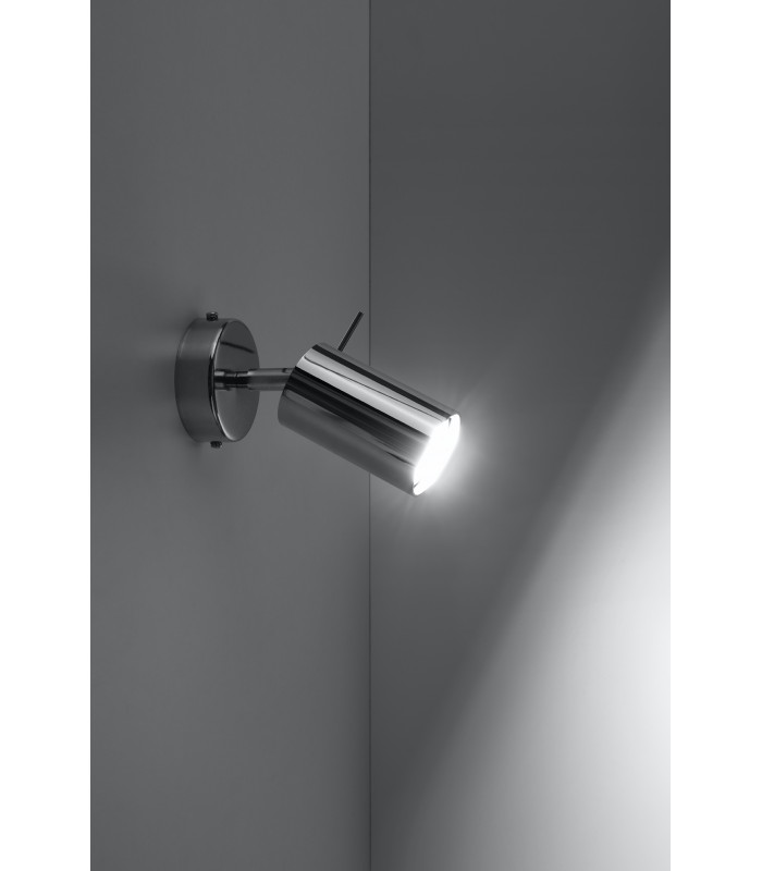 Single Spotlight Flush Light Chrome GU10-3