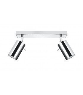 Twin Spotlight Flush Light Chrome GU10-1