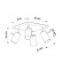 Spotlight Clusters Flush Light Chrome GU10-4