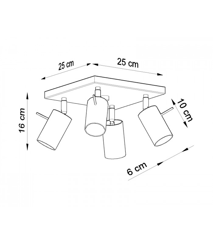 Spotlight Clusters Flush Light Chrome GU10-4