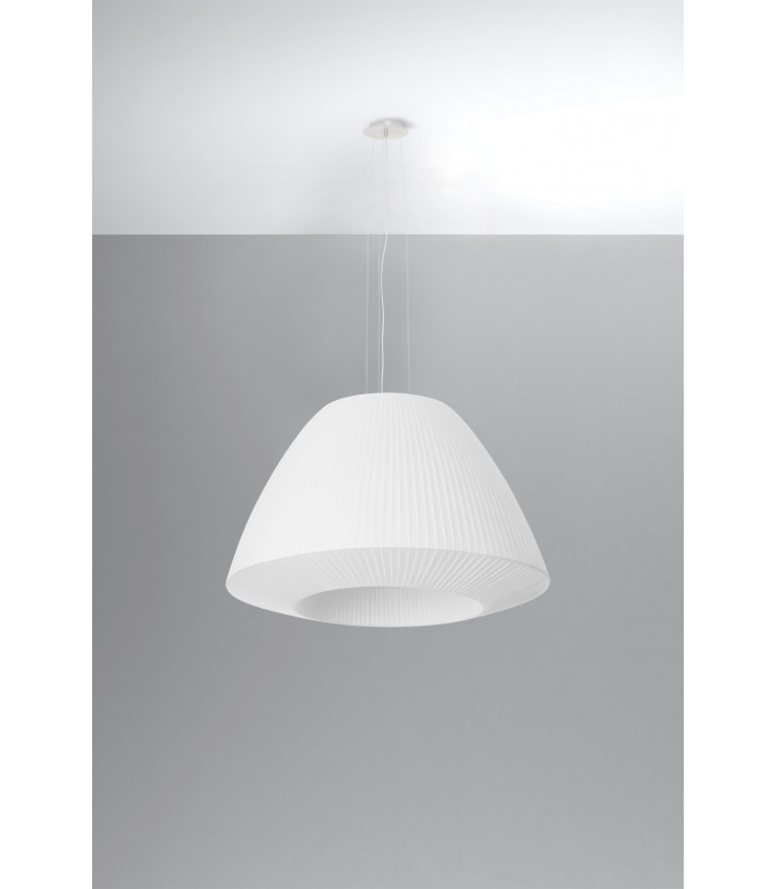 Classic Dome Pendant  White E27-2