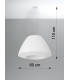 Classic Dome Pendant  White E27-4