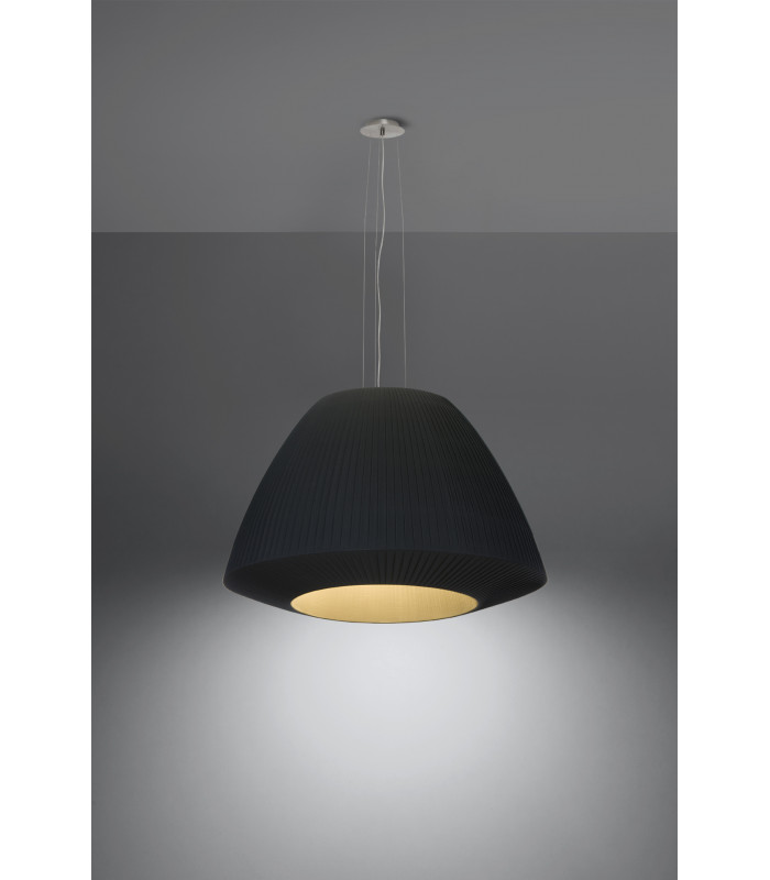 Classic Dome Pendant  Black E27-3