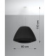 Classic Dome Pendant  Black E27-4