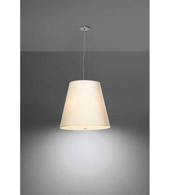Classic Dome Pendant  White E27-3