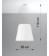 Classic Dome Pendant  White E27-4