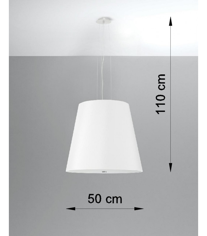 Classic Dome Pendant  White E27-4