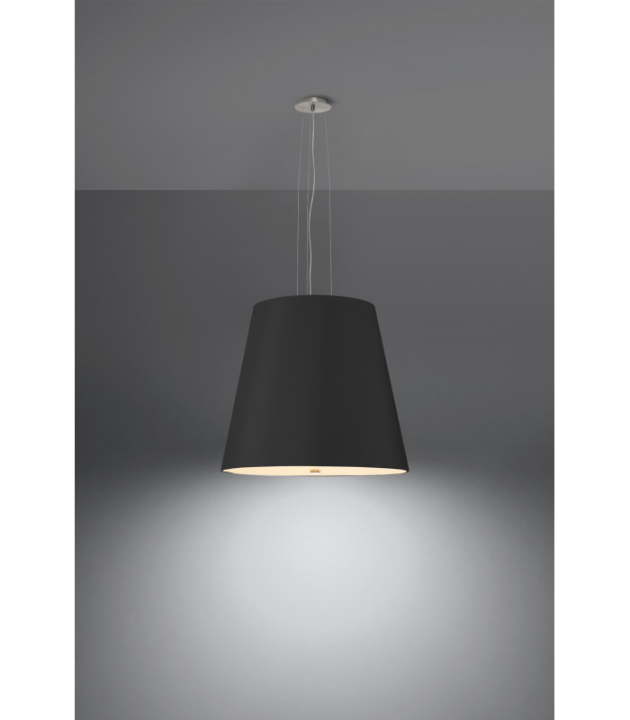 Classic Dome Pendant  Black E27-3
