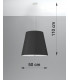 Classic Dome Pendant  Black E27-4