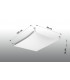 Decorative Flush Fabric Light White G13-4
