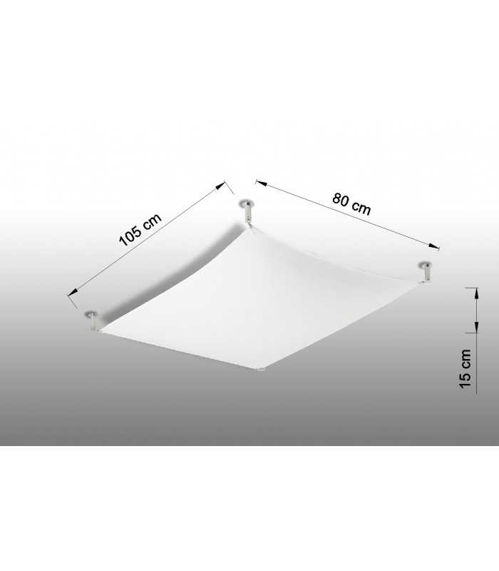 Decorative Flush Fabric Light White G13-4