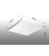 Decorative Flush Fabric Light White G13-4