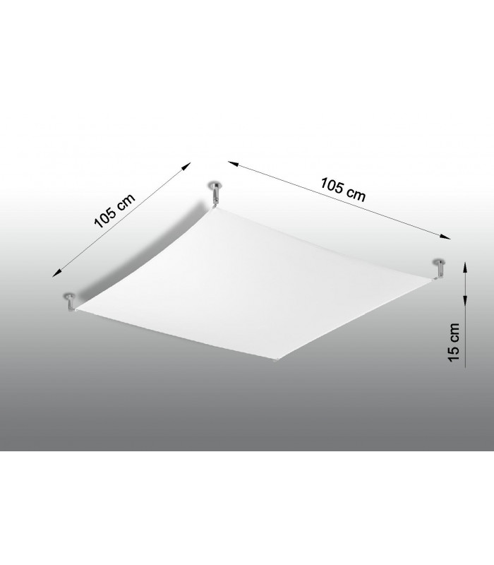 Decorative Flush Fabric Light White G13-4