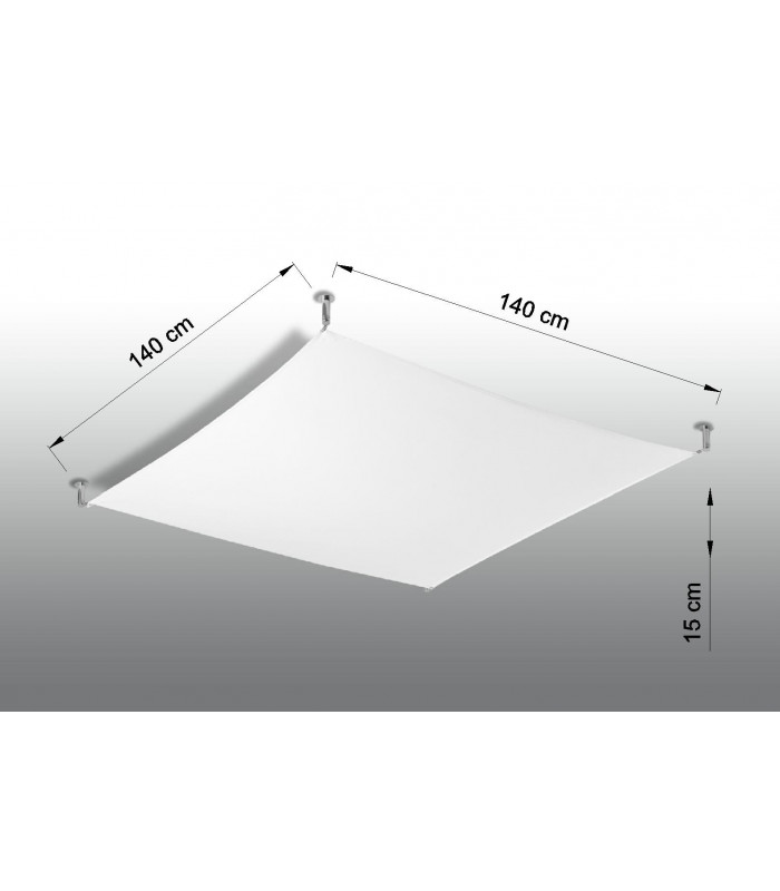 Decorative Flush Fabric Light White G13-4