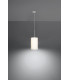 Slim Pendant Cylindrical Light White 15cm E27-3