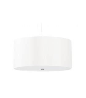 Cylindrical Pendant Light White 50cm E27-1