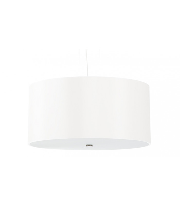 Cylindrical Pendant Light White 50cm E27-1