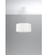 Cylindrical Pendant Light White 50cm E27-2