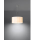Cylindrical Pendant Light White 50cm E27-3